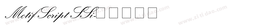Motif Script SSi字体转换